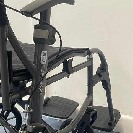 Excel 9.9 Lightweight Folding Transit Wheelchair Duwwagen-Manual Wheelchairs-Mobility Station