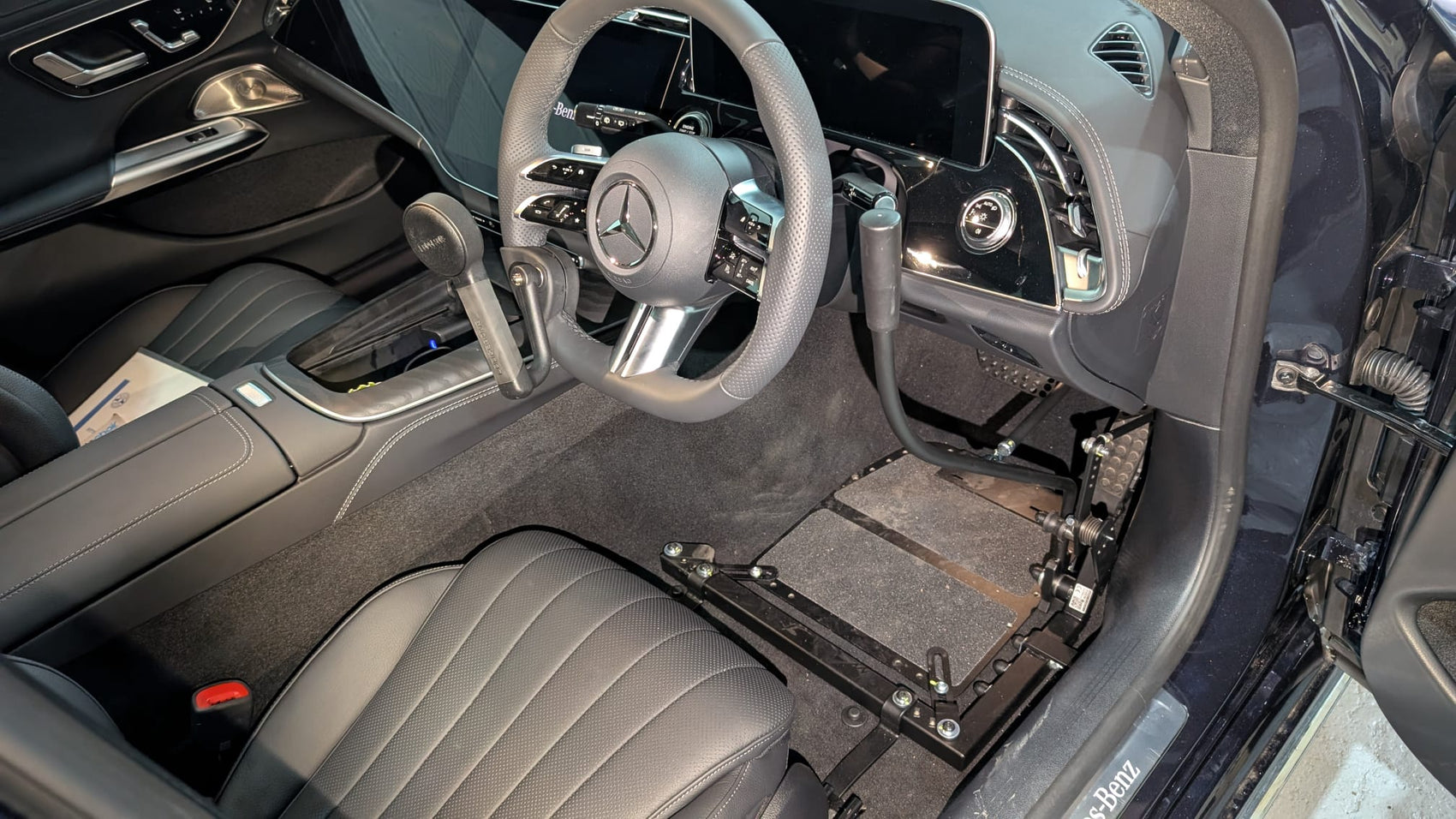 Bas push pull hand controls and Brig-ayd pedal guard