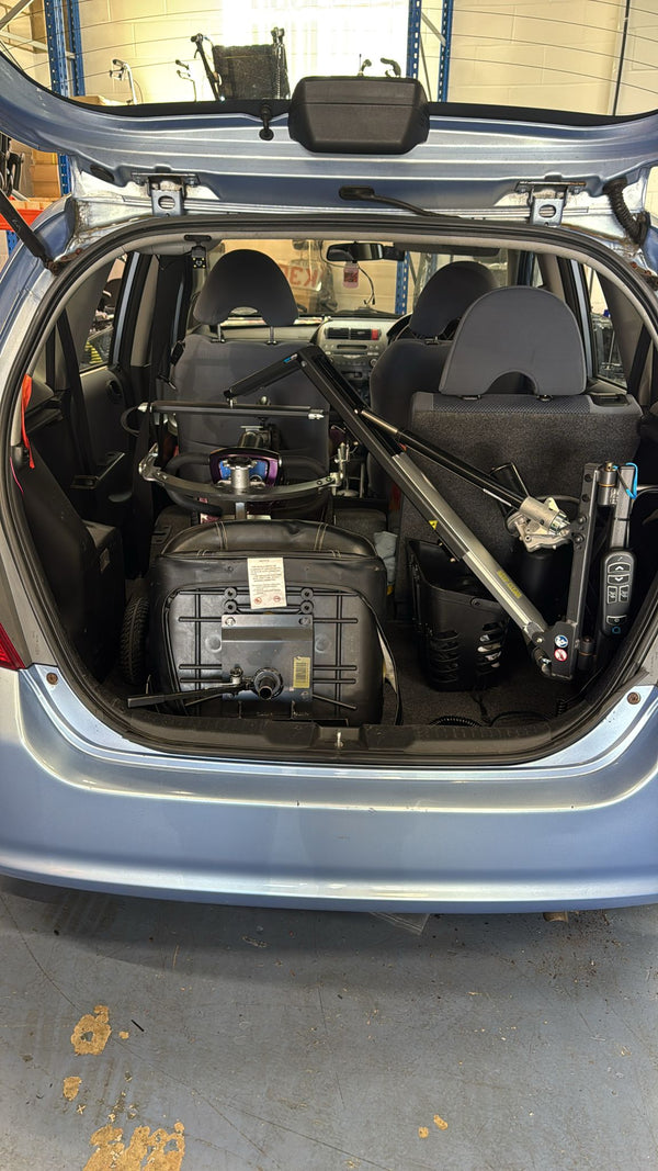 Autochair 80kg Hoist in a 2003 Honda Jazz