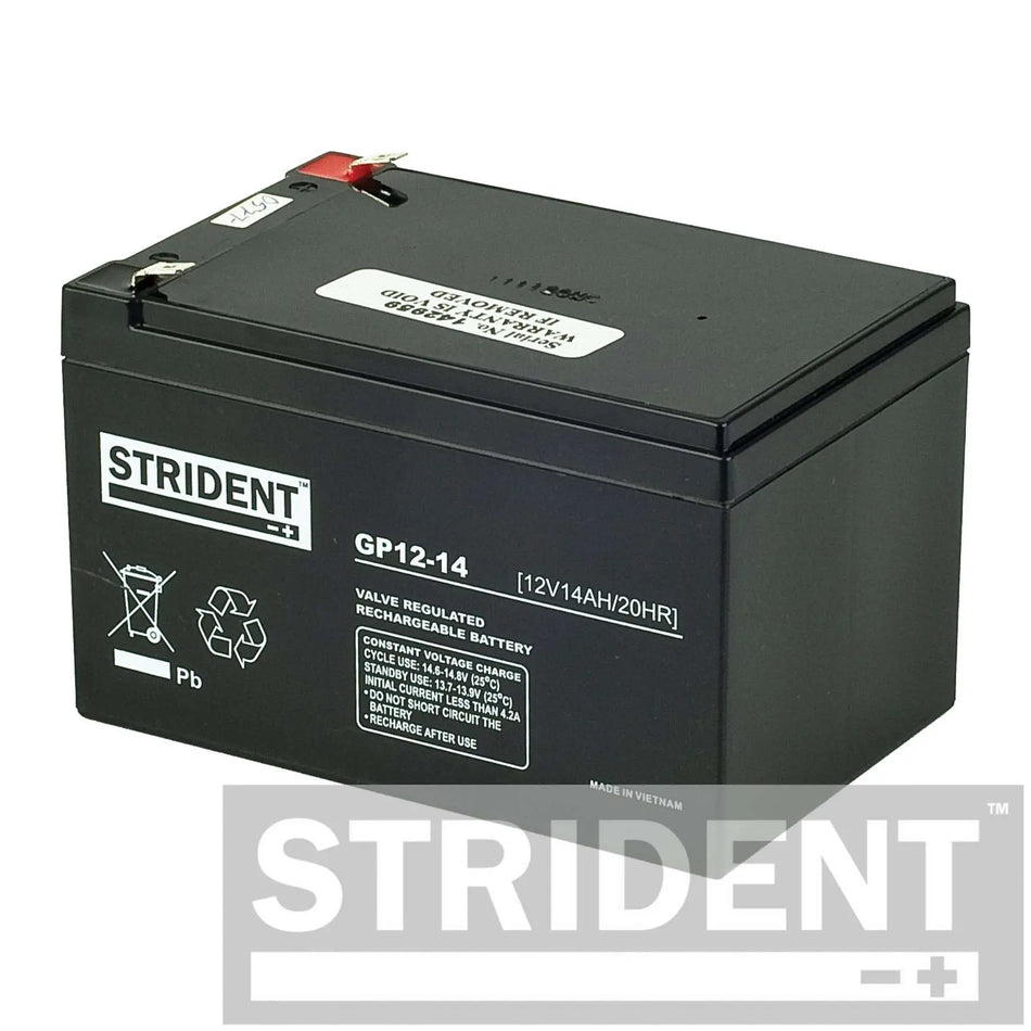 14AH Strident AGM Mobility Battery Strident
