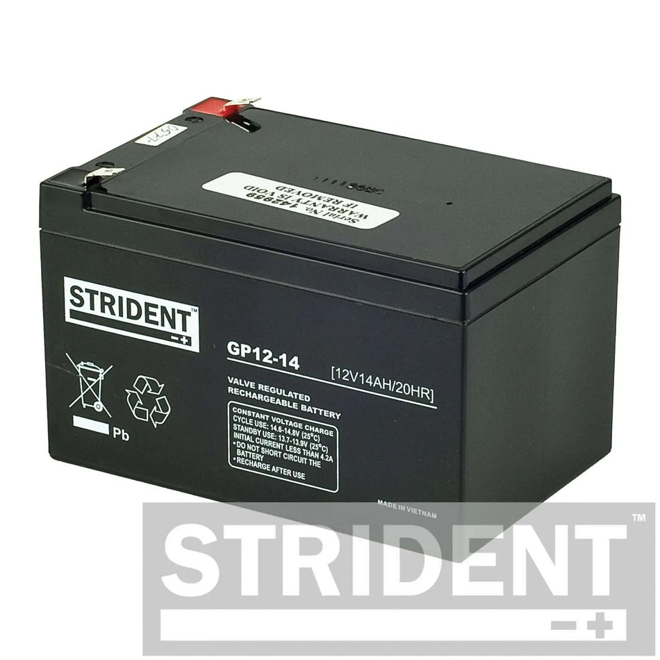 14AH Strident AGM Mobility Battery Batteries & Chargers Mobility Station
