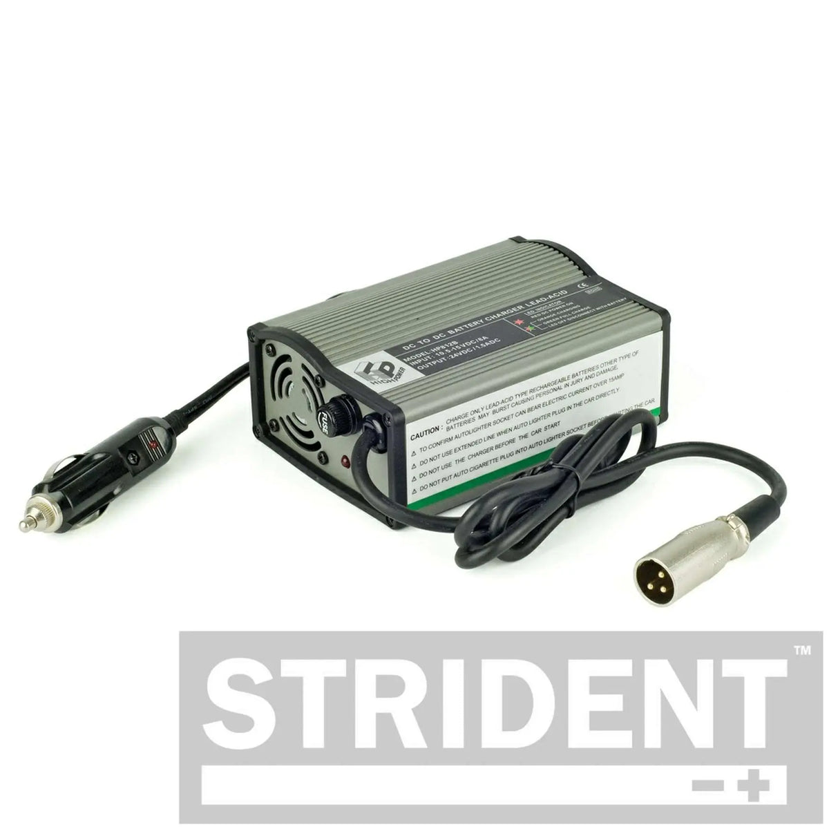 24V 1.5 Amp In Car Battery Charger Strident