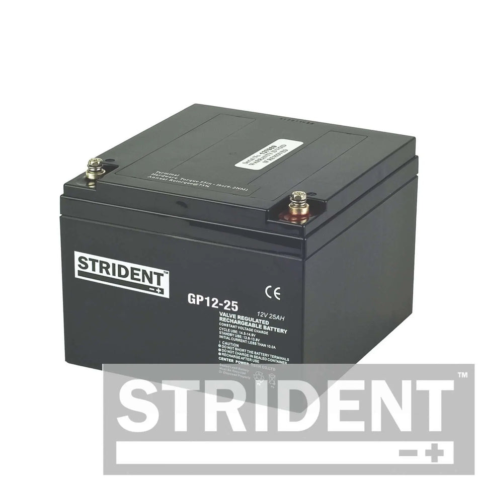 25AH Strident AGM Mobility Battery Strident