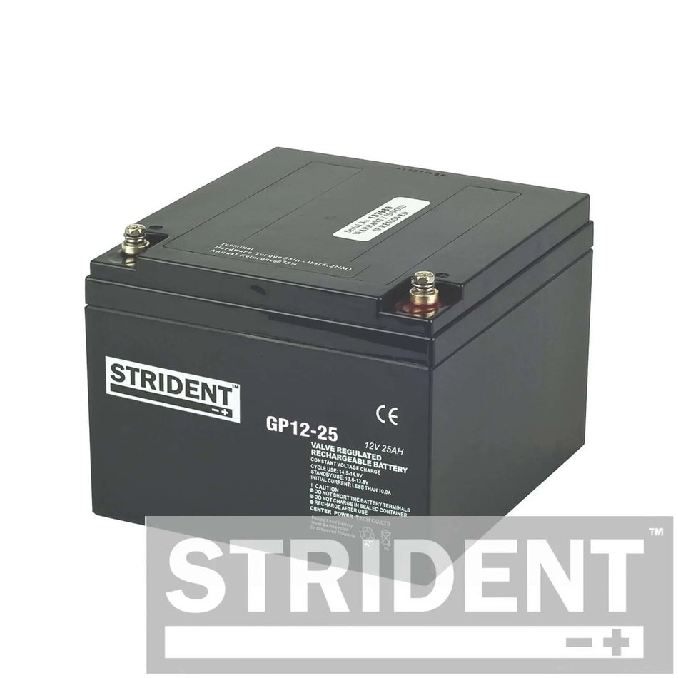 25AH Strident AGM Mobility Battery Batteries & Chargers Mobility Station