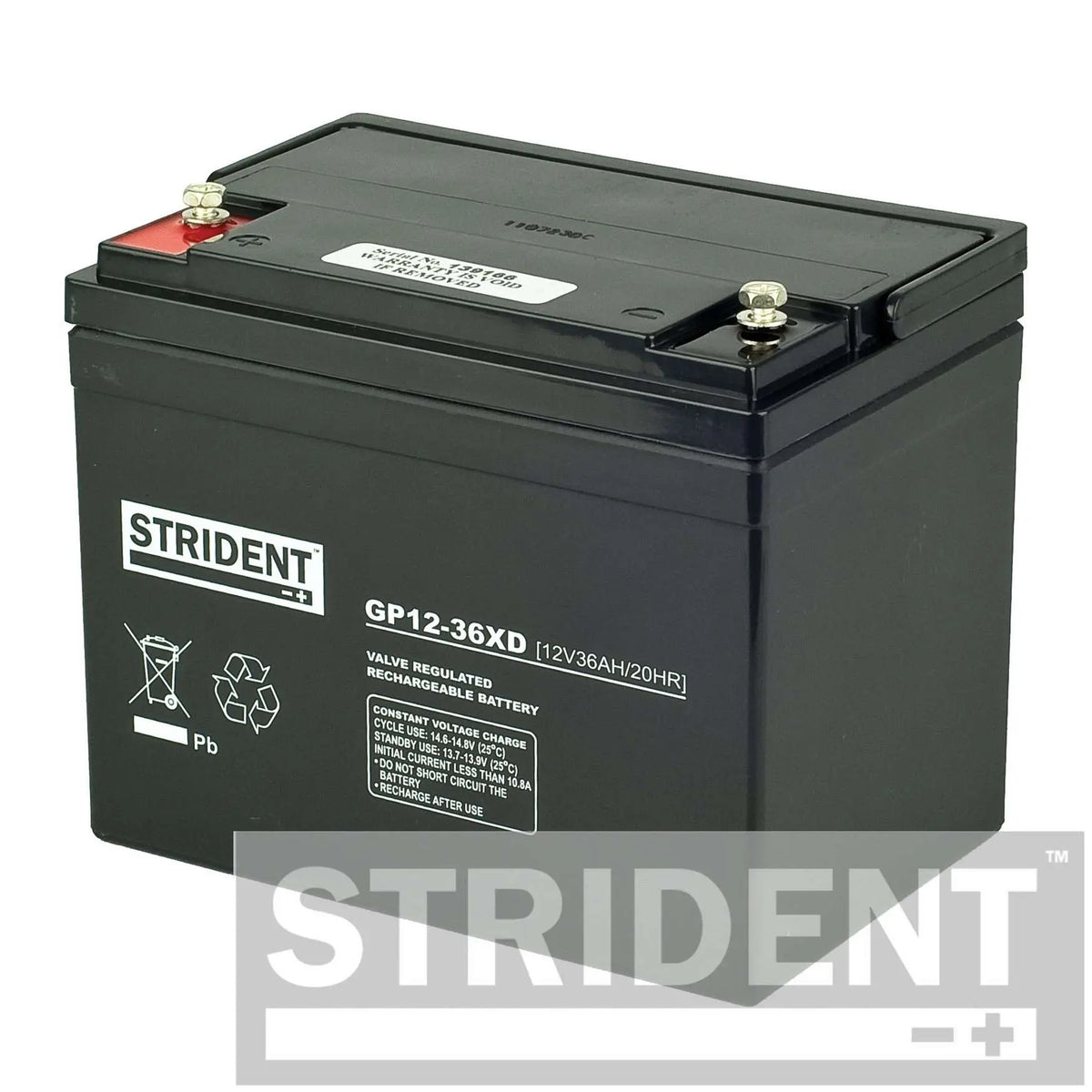 36AH Strident AGM Mobility Battery Strident