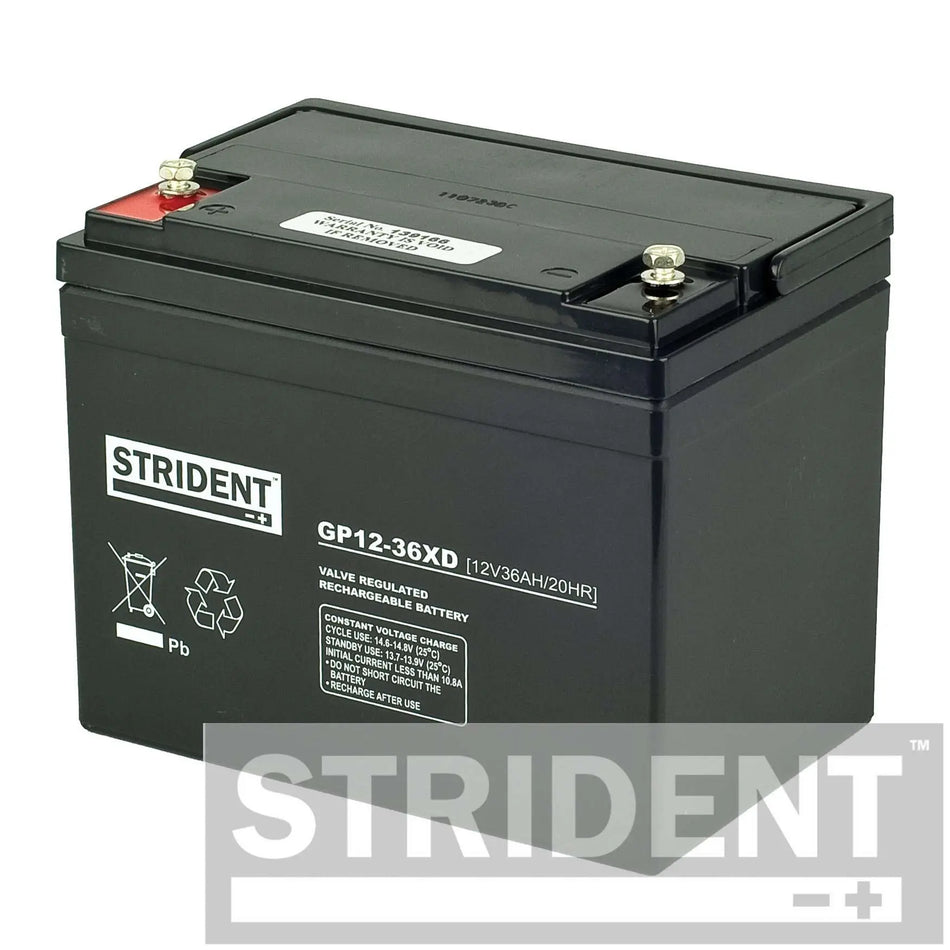 36AH Strident AGM Mobility Battery Strident