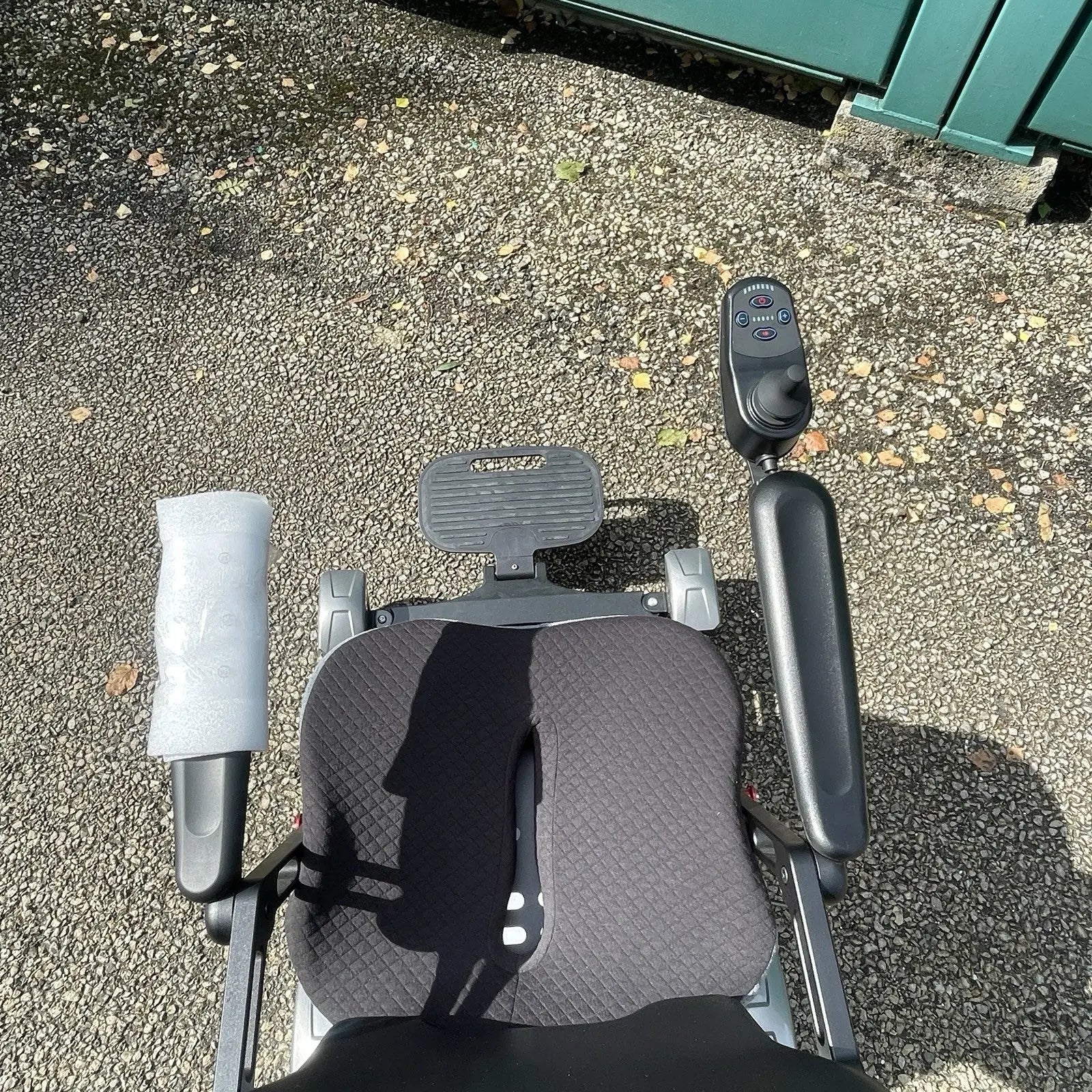 4 Wheel Steer Electric Powered Wheelchair - Gray, Puncture Proof Tires Unbranded