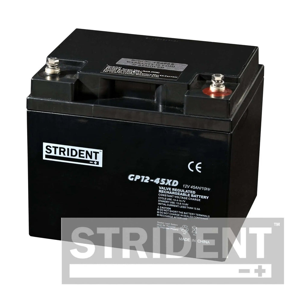 45AH Strident AGM Mobility Battery Batteries & Chargers Mobility Station