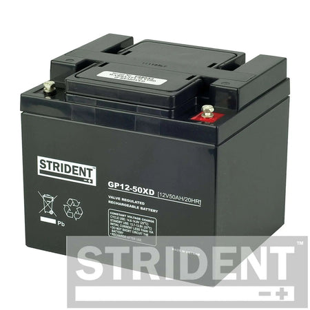 50AH Strident AGM Mobility Battery Batteries & Chargers Mobility Station