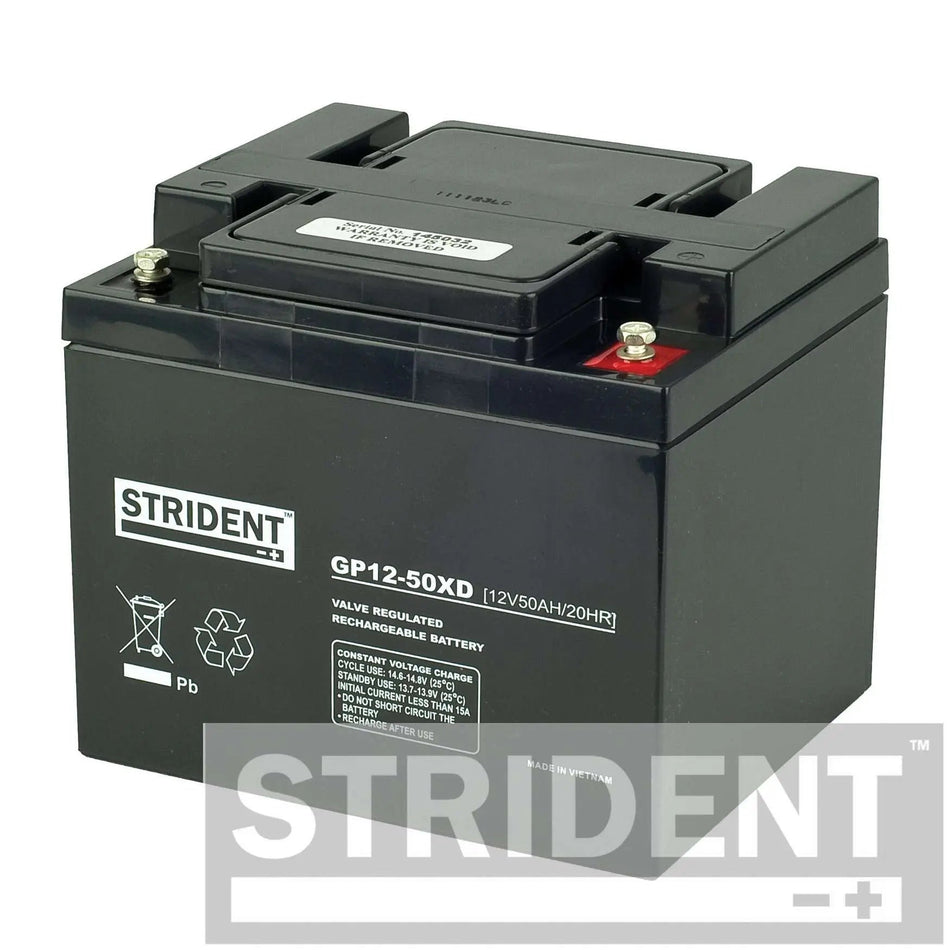 50AH Strident AGM Mobility Battery Batteries & Chargers Mobility Station