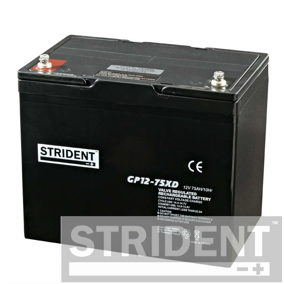 75AH Strident AGM Mobility Battery-Batteries & Chargers-Mobility Station