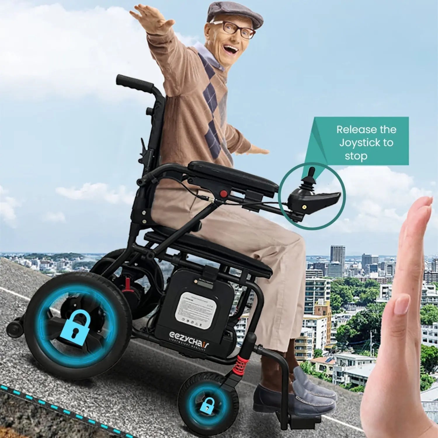 EEZY LITE Ultra Light Electric Wheelchair eezychair