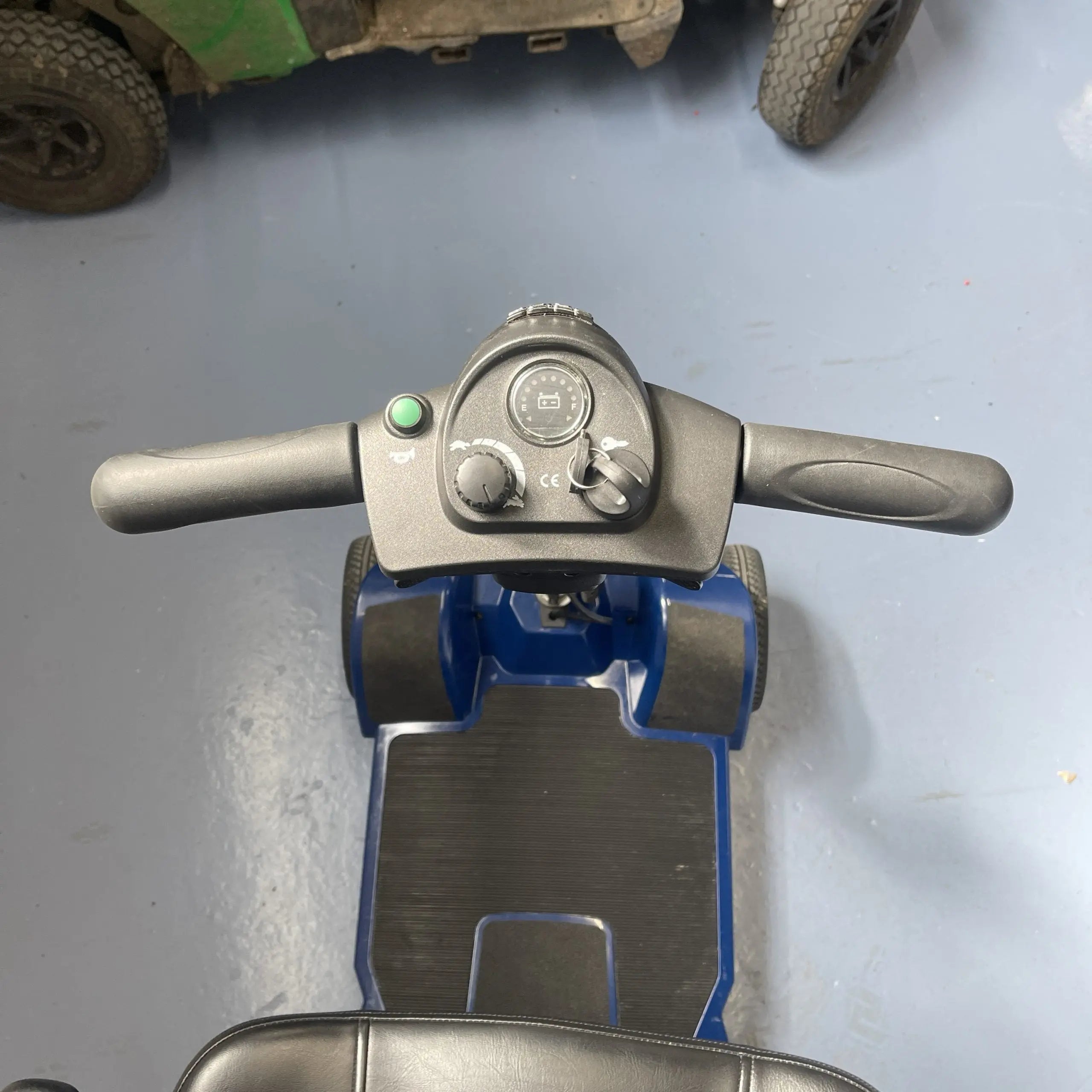 Pride Apex AlumaLite Mobility Scooter in Blue EX-DEMO Pride Mobility