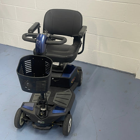 Pride Apex Rapid Full Suspension Boot Mobility Scooter - Blue Mobility Station