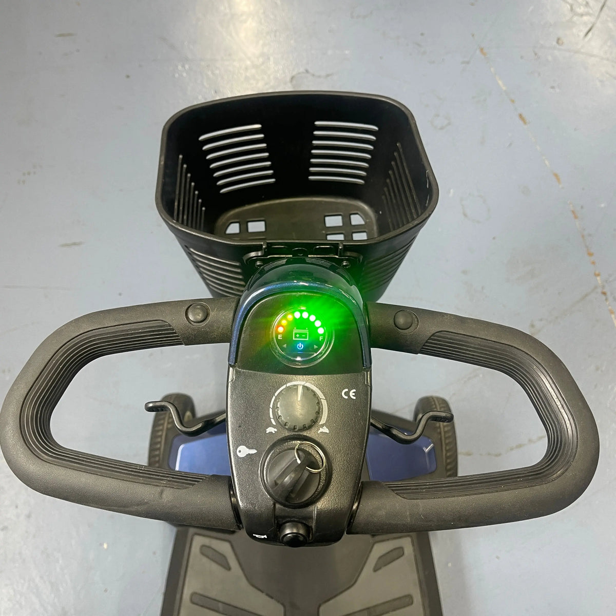 Pride Apex Rapid Full Suspension Boot Mobility Scooter - Blue Mobility Station