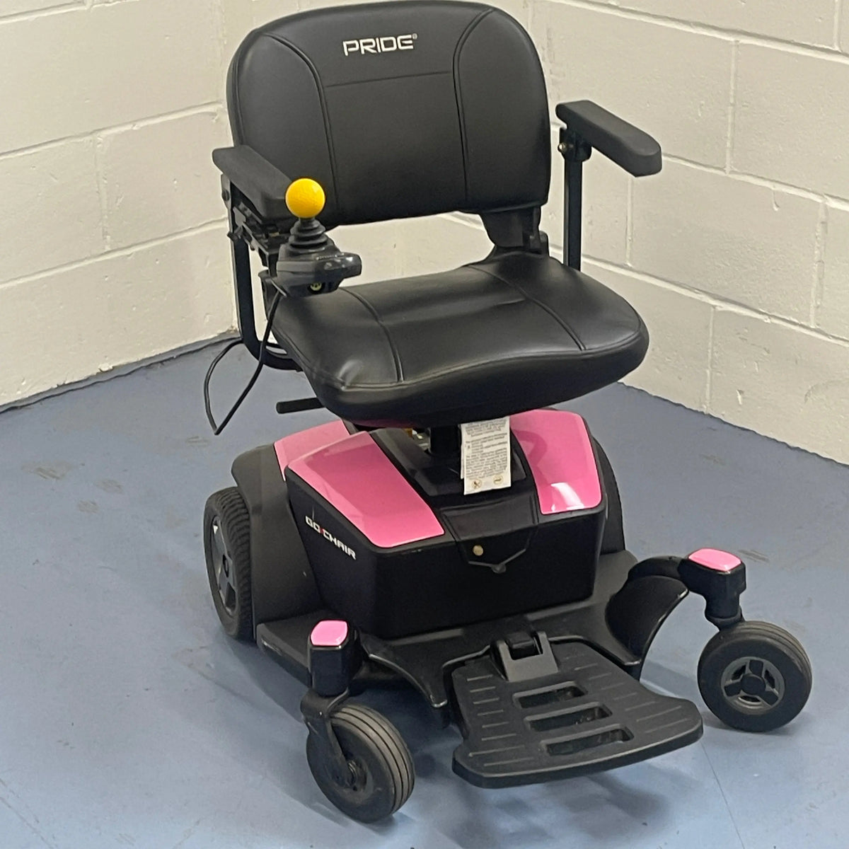 Pride Go Chair - The Portable Electric Powered Wheelchair Pink Mobility Station