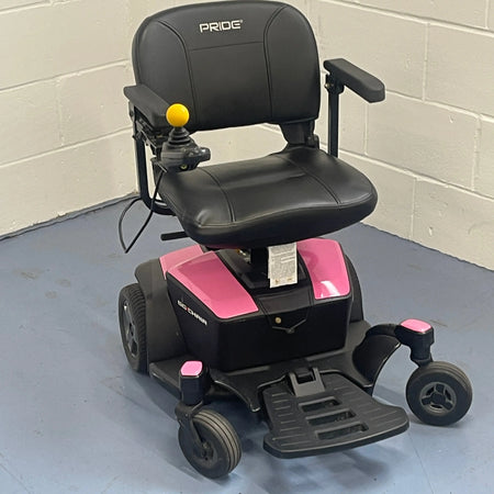 Pride Go Chair - The Portable Electric Powered Wheelchair Pink Mobility Station