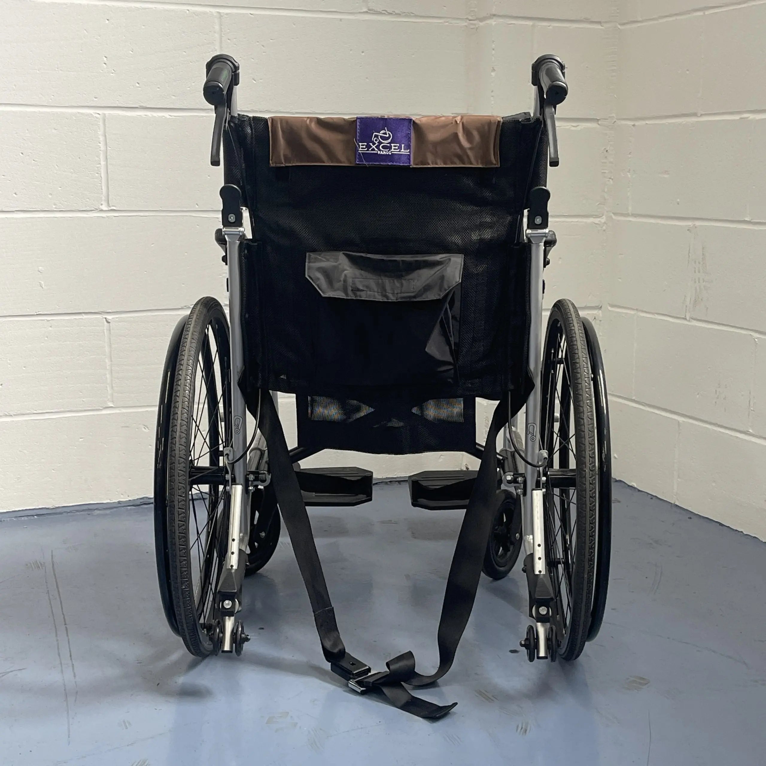 Van Os Medical Excel G Logic Self Propelled Wheelchair - 18”, Brown USED Van Os Medical