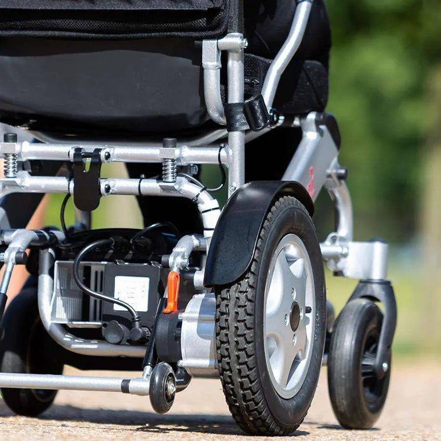 A06L Freedomchair Folding Electric Wheelchair Folding Powered Wheelchairs 1 up to 9 miles/15km Mobility Station