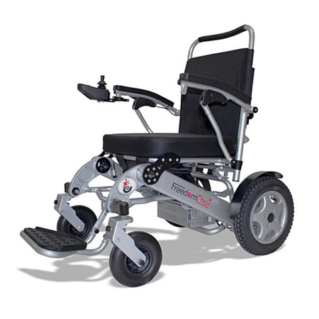 DE08L Freedomchair Folding Electric Wheelchair Folding Powered Wheelchairs 1 up to 9 miles/15km Mobility Station