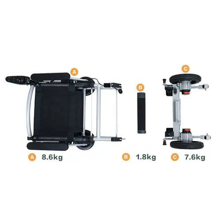 Joyrider Ultra Light Folding Electric Wheelchair Folding Powered Wheelchairs Mobility Station