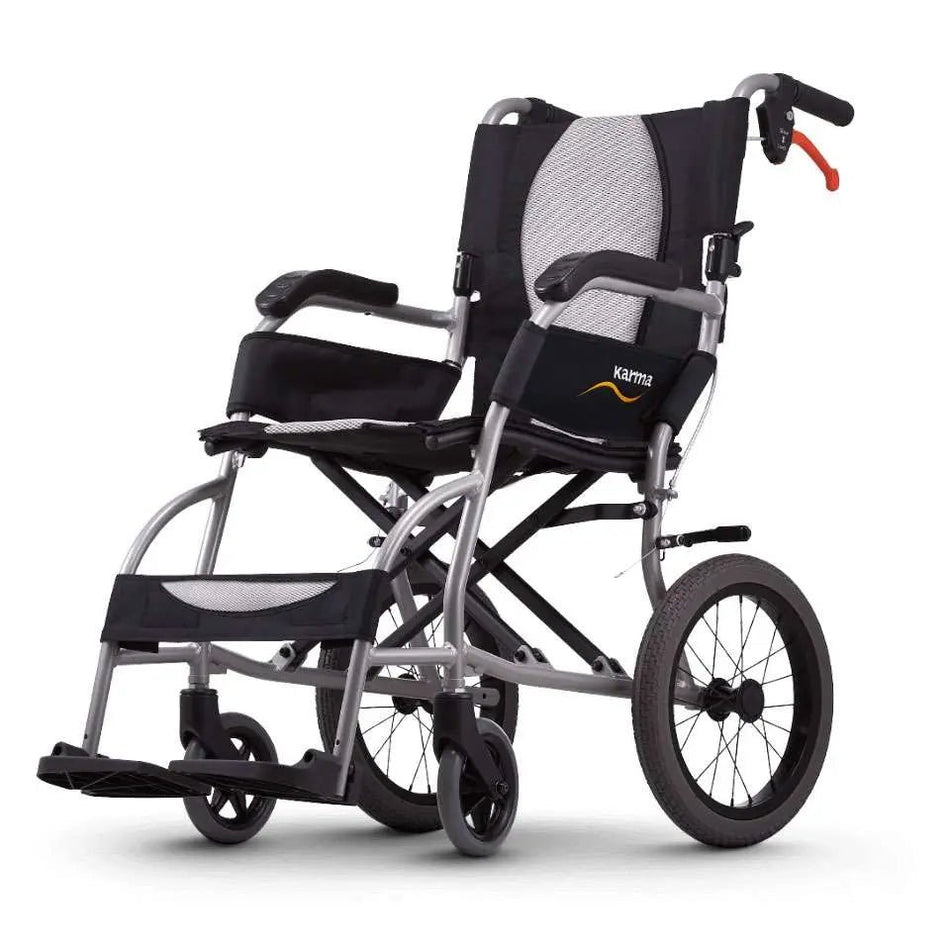 Karma Ergo Lite Transit Wheelchair Manual Wheelchairs 16" Mobility Station