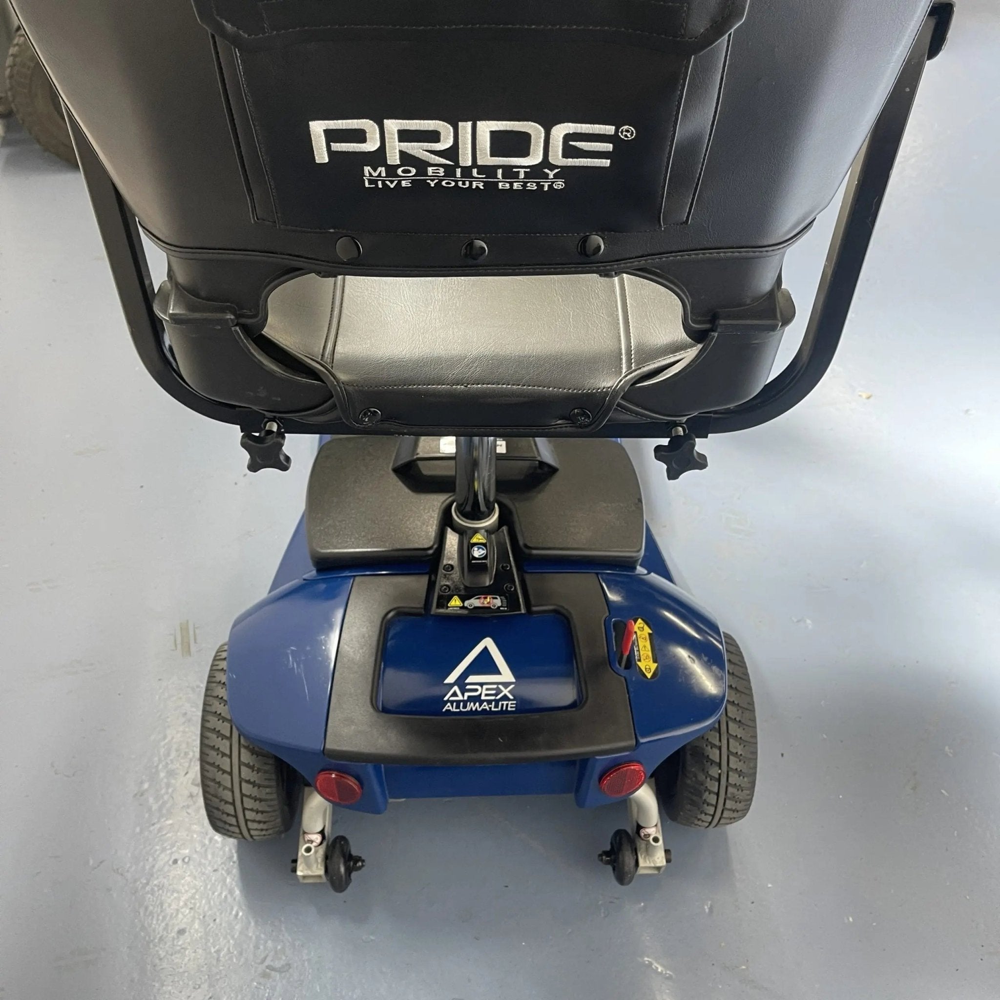 Pride Apex AlumaLite Mobility Scooter in Blue EX - DEMOSmall ScootersPride Mobility