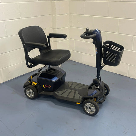 Pride Apex Rapid Full Suspension Boot Mobility Scooter - Blue Mid Size Scooters Mobility Station