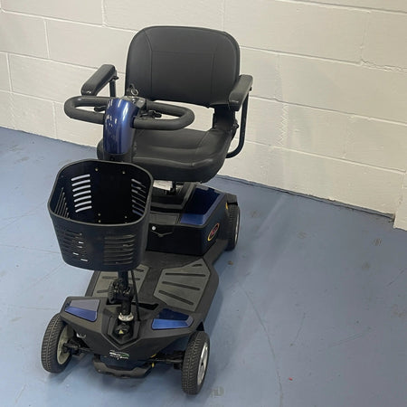 Pride Apex Rapid Full Suspension Boot Mobility Scooter - Blue Mid Size Scooters Mobility Station