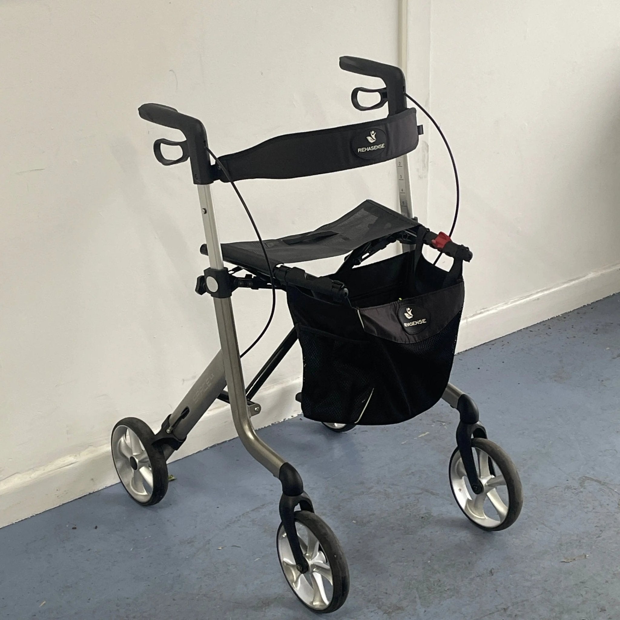Rehasense Space LX - Side Folding Lightweight Rollator Pre - Owned Walking Aids Mobility Station