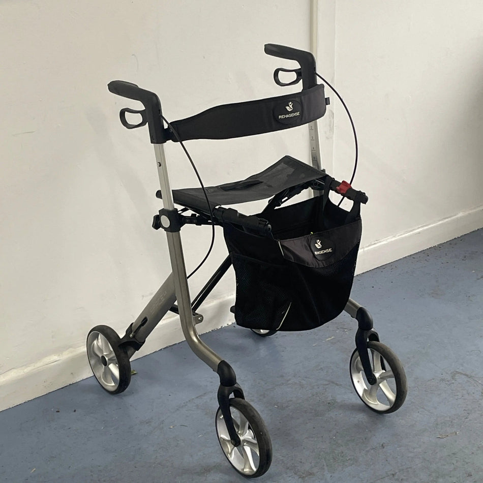 Rehasense Space LX - Side Folding Lightweight Rollator Pre - Owned Walking Aids Mobility Station